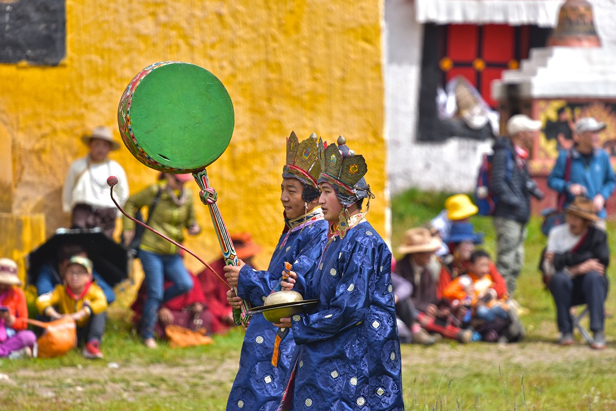 Maskentanz (Cham) Fest vom Huiyuan Tempel