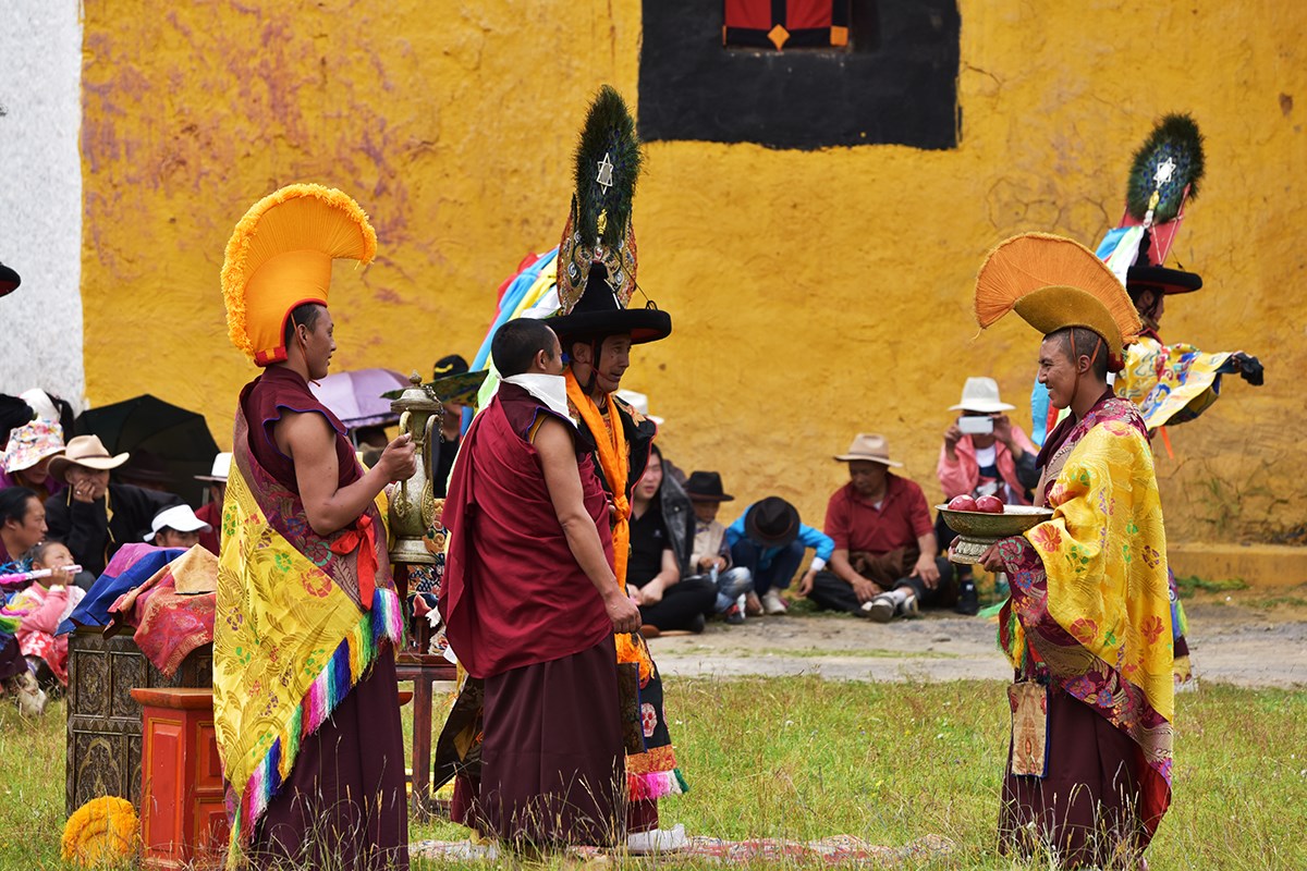Maskentanz (Cham) Fest vom Huiyuan Tempel