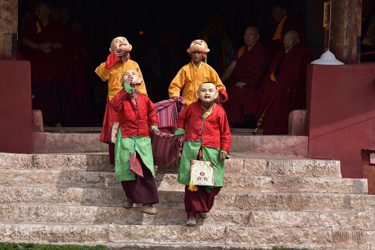 Maskentanz (Cham) Fest vom Huiyuan Tempel