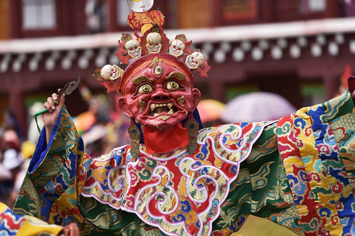 Maskentanz (Cham) Fest vom Huiyuan Tempel