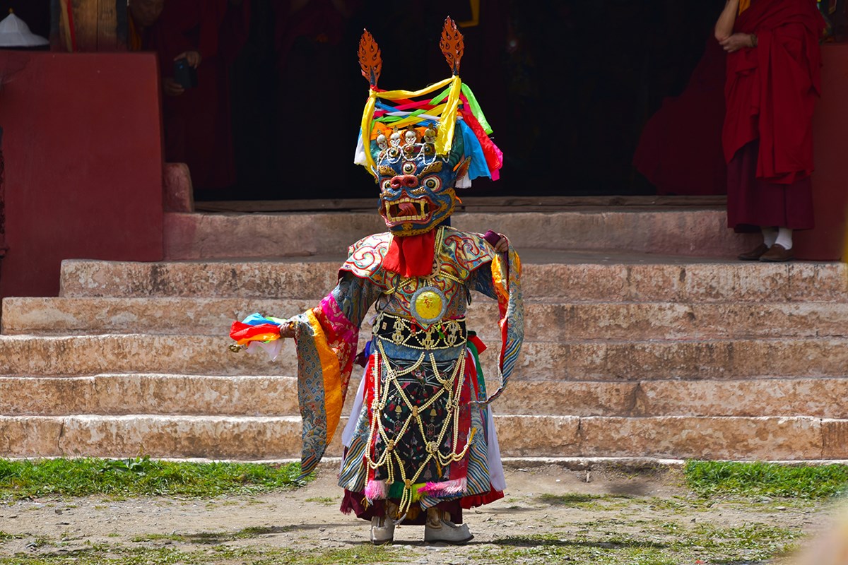 Maskentanz (Cham) Fest vom Huiyuan Tempel