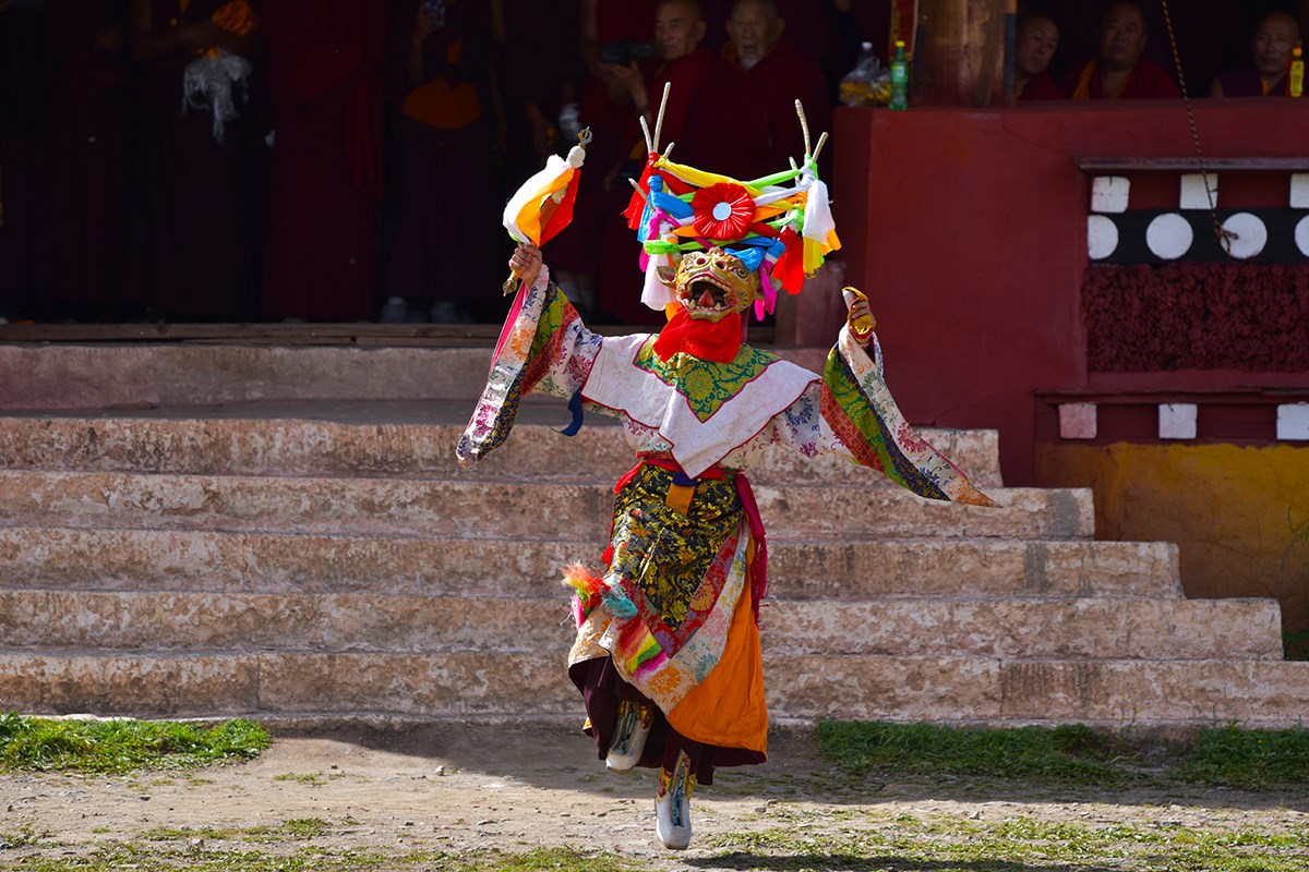 Maskentanz (Cham) Fest vom Huiyuan Tempel