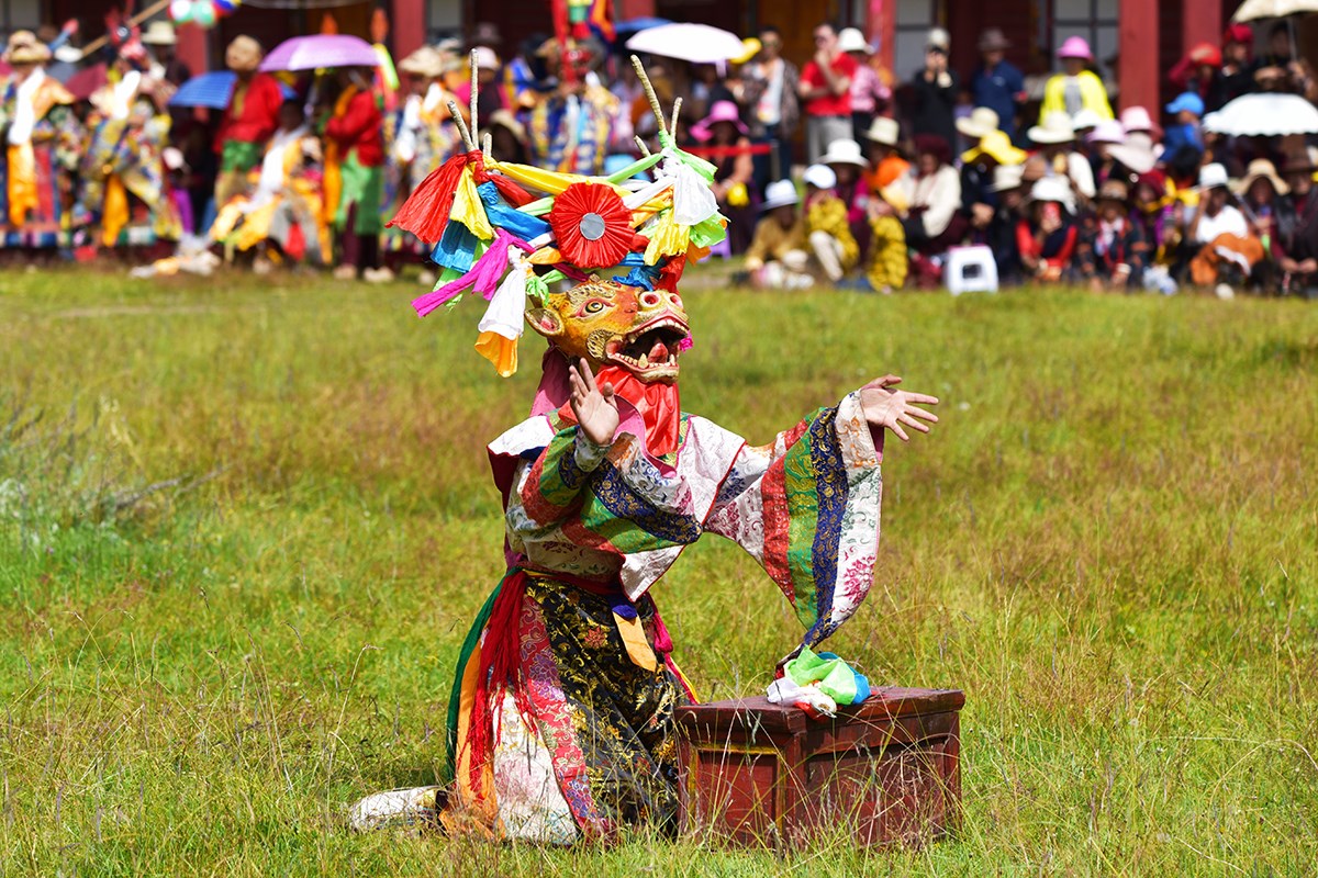 Maskentanz (Cham) Fest vom Huiyuan Tempel