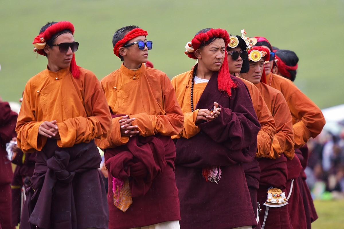 Pferderennenfest (Nomadenfest, Reiterfest) in Litang