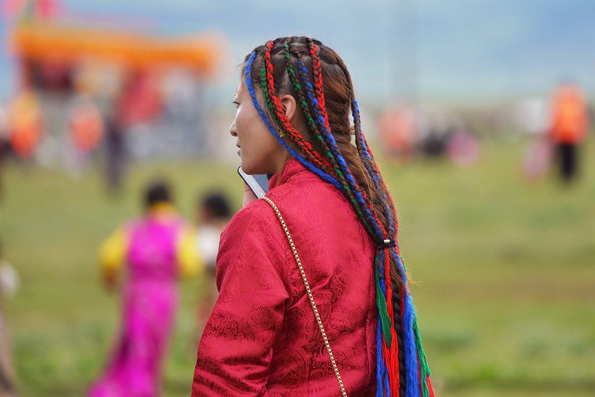 Pferderennenfest (Nomadenfest, Reiterfest) in Litang