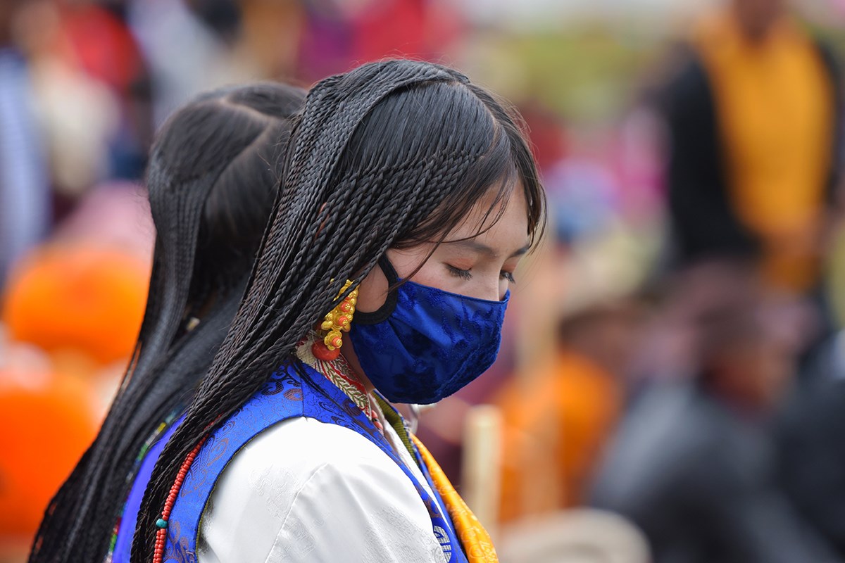 Pferderennenfest (Nomadenfest, Reiterfest) in Litang