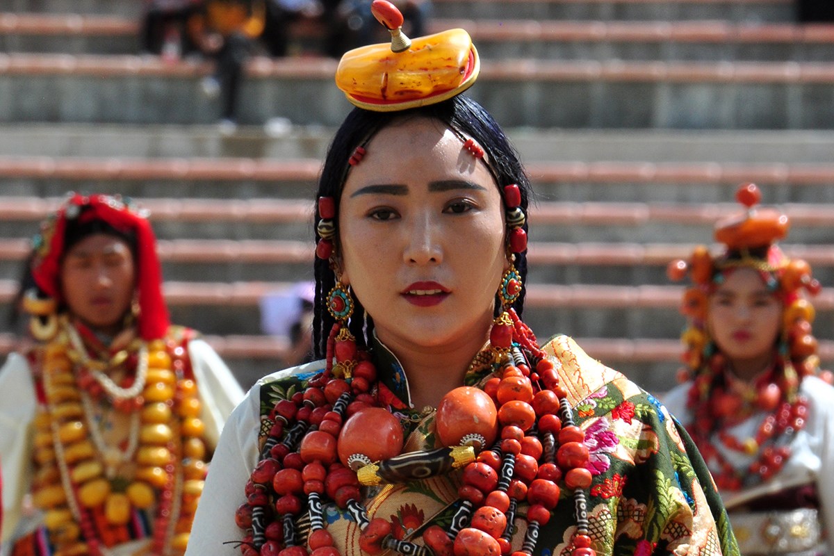 Pferderennenfest (Nomadenfest, Reiterfest) in Yushu
