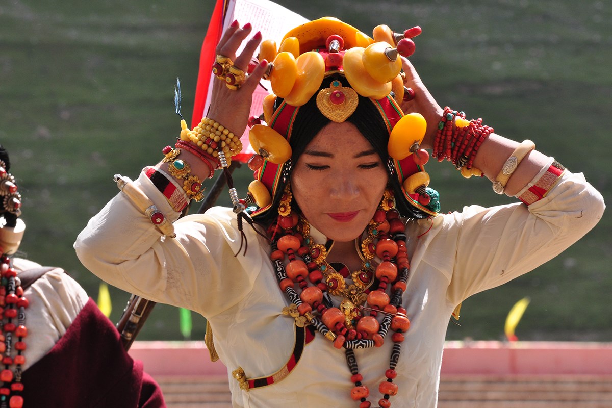 Pferderennenfest (Nomadenfest, Reiterfest) in Yushu