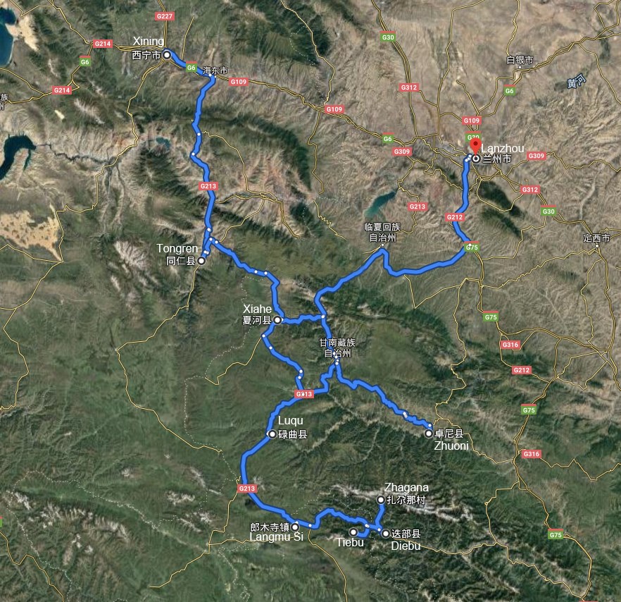 Reise zum Monlam Festival in Tongren, Langmusi, Luqu, Zhuoni und Xiahe 2025