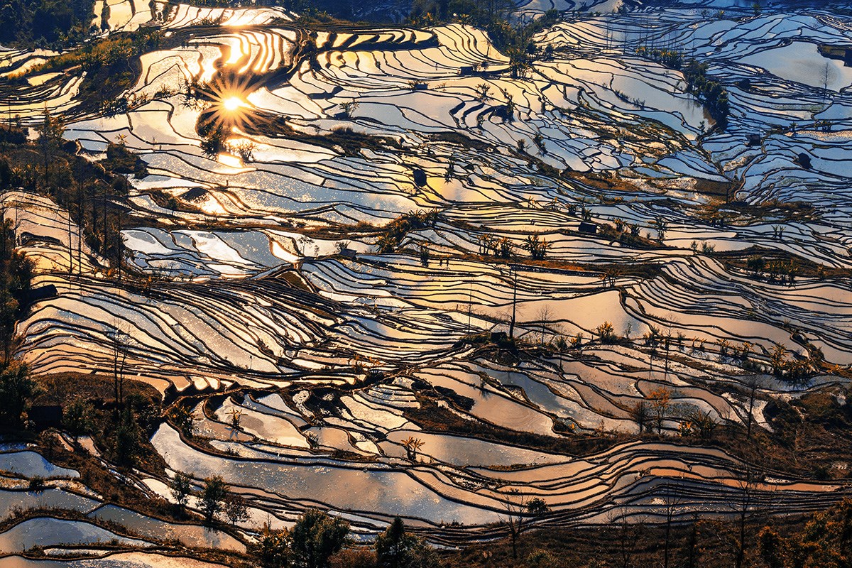 Yuanyang Terrace | Foto von Min Zhao