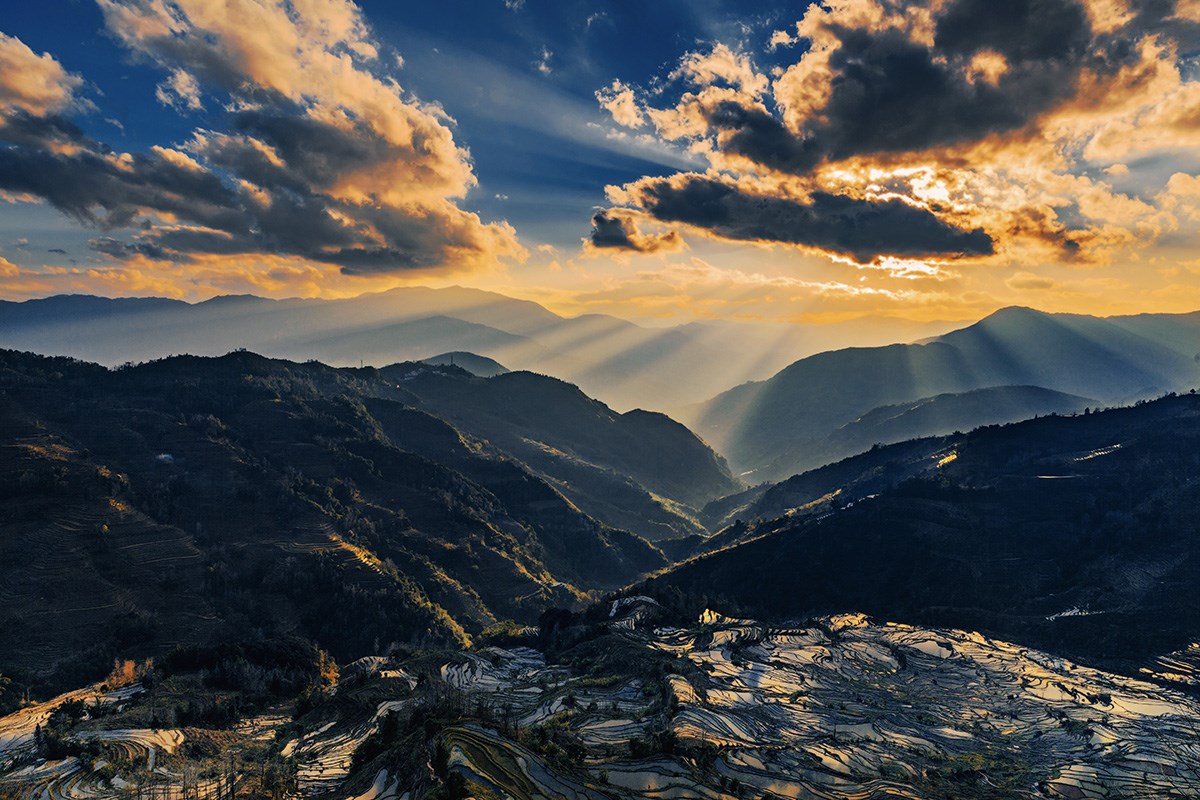 Yuanyang Terrace | Foto von Min Zhao