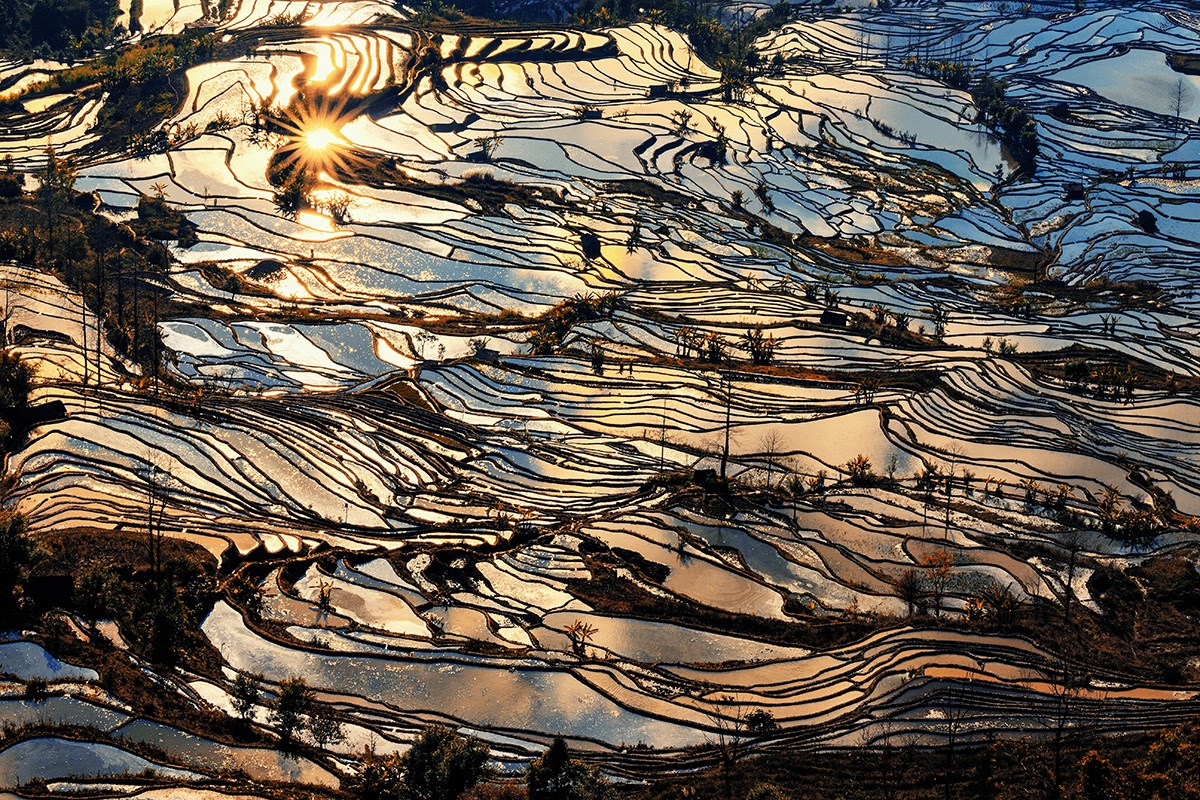 Yuanyang Terrace | Foto von Min Zhao
