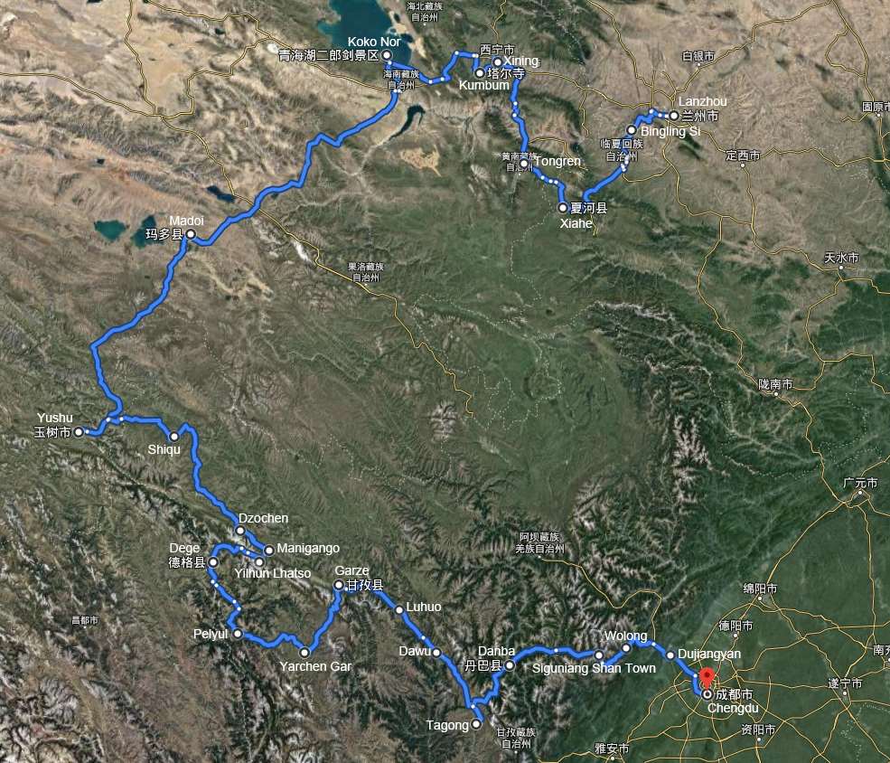 Durchquerung von Amdo nach Kham