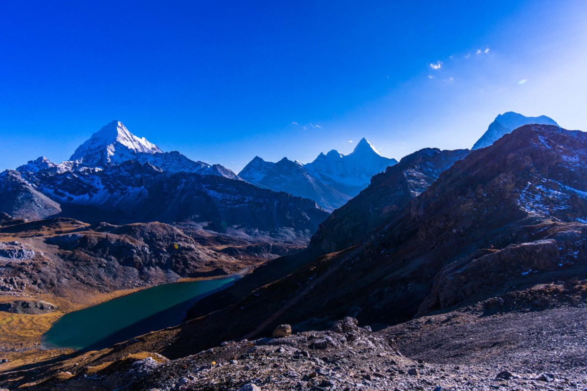 Boyongcuo Lake and Three Holy Mountains 