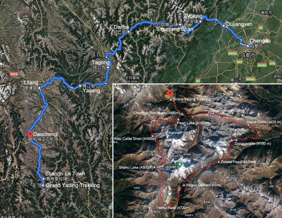 Großartiges Daocheng Yading Trekking