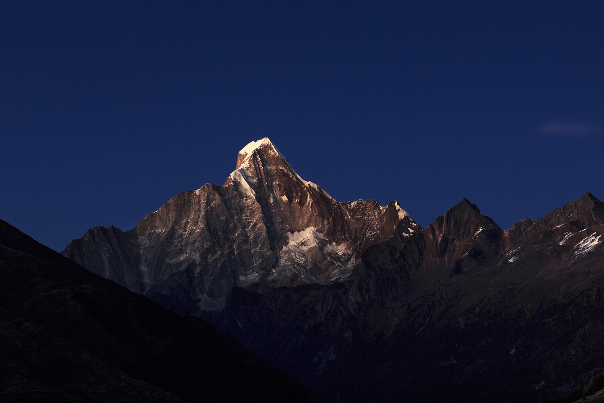 Sonnenuntergang vom Siguniang Berg | Foto von Min Zhao