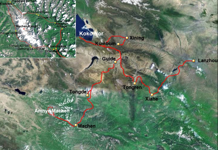Trekkingreise um Amnye Machen Berg in Amdo