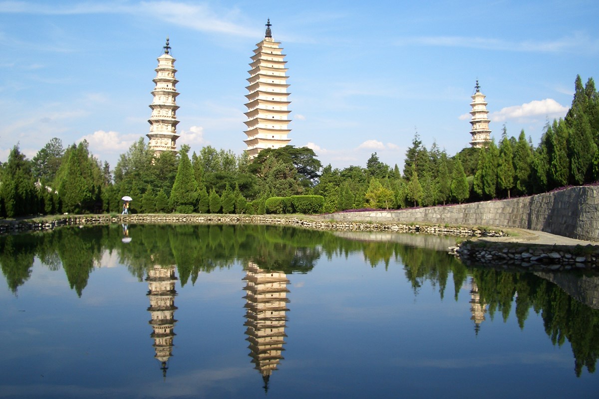 Drei Pagoden in Dali 