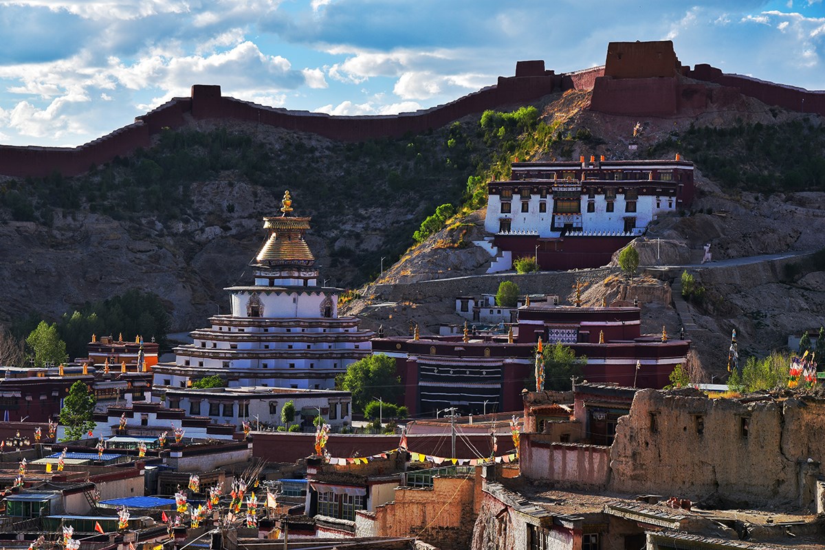 Pelkhor Kloster mit Kumbum Stupa in Gyantse | Foto von Liu Bin