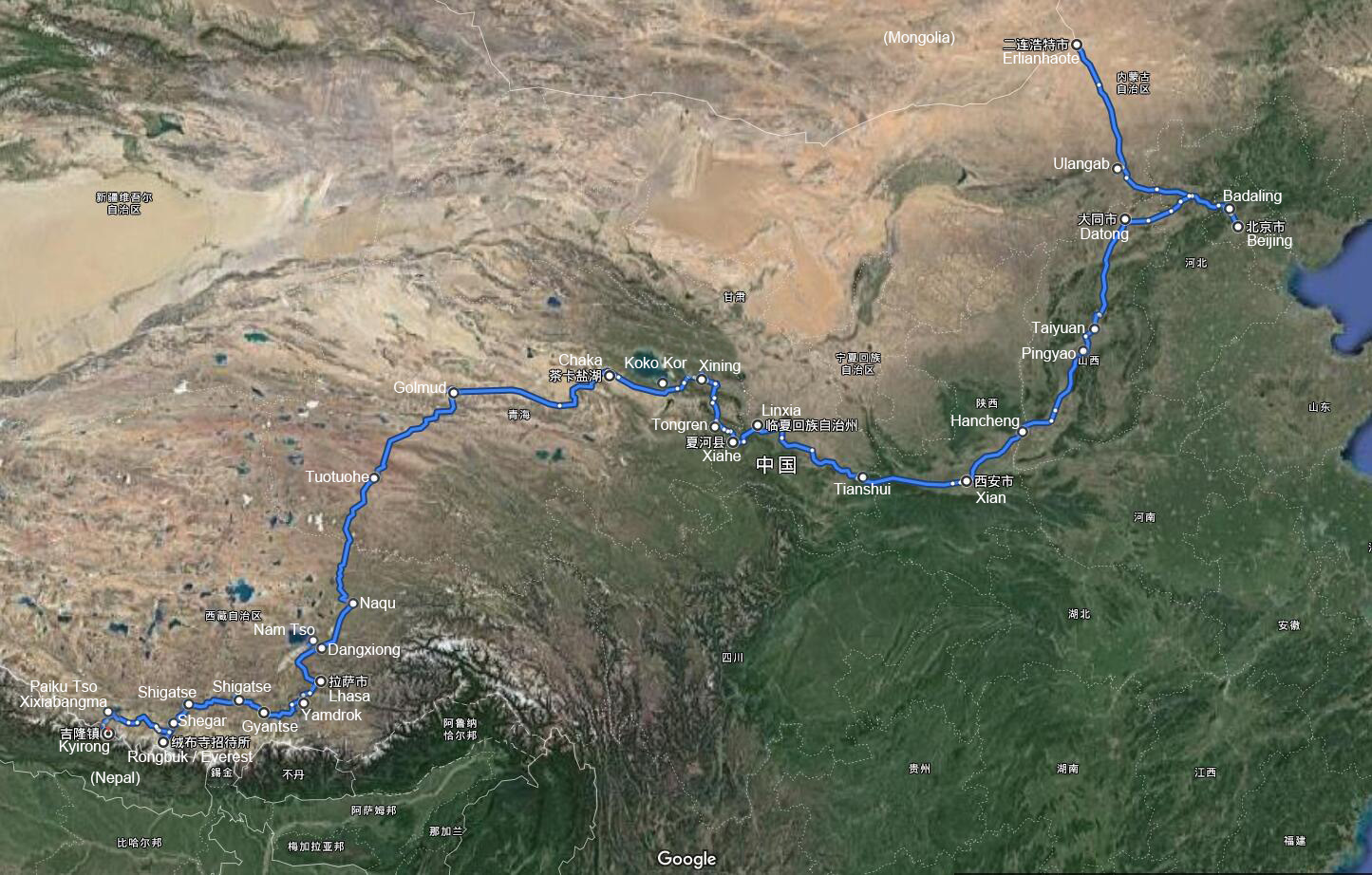 Selbstfahrerreisen von der Inneren Mongolei nach Tibet