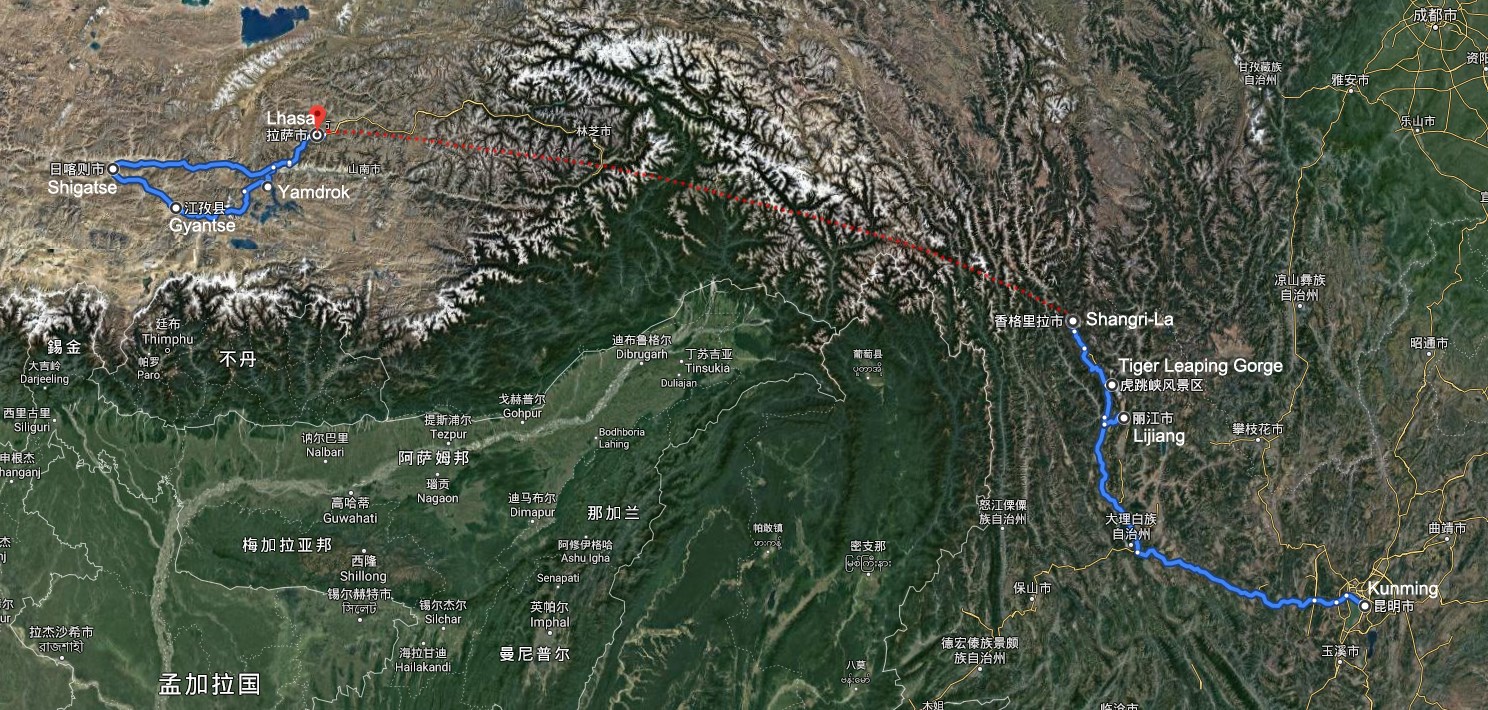 Höhepunkte von Yunnan und Tibet