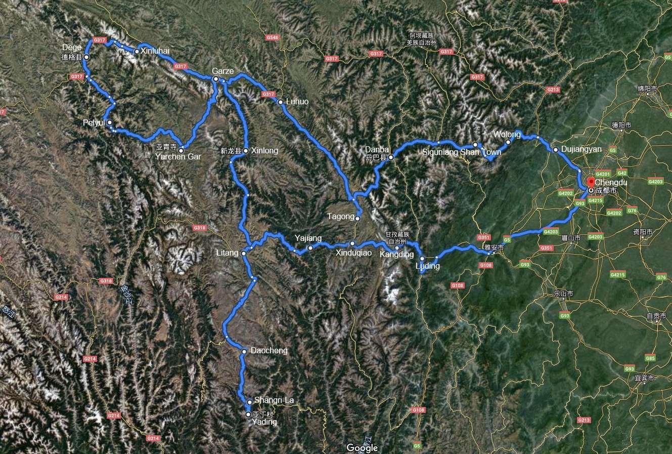 Mietwagenreise ins Tibetische Gebiet Kham in West Sichuan